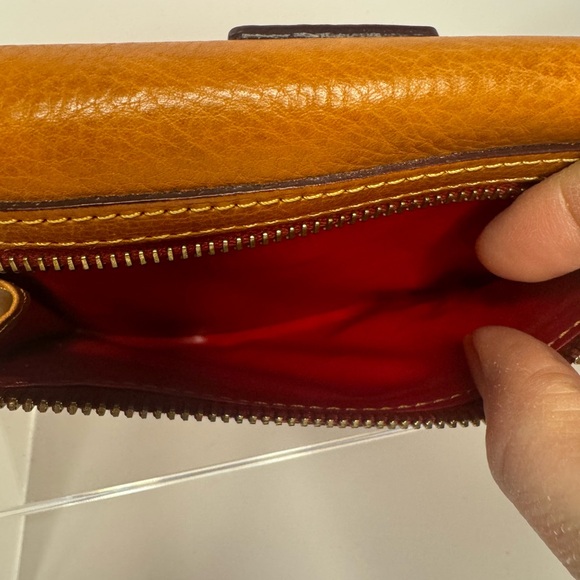Dooney & Bourke Florentine Pebbled Leather Flap Continental Wallet - Picture 4 of 16